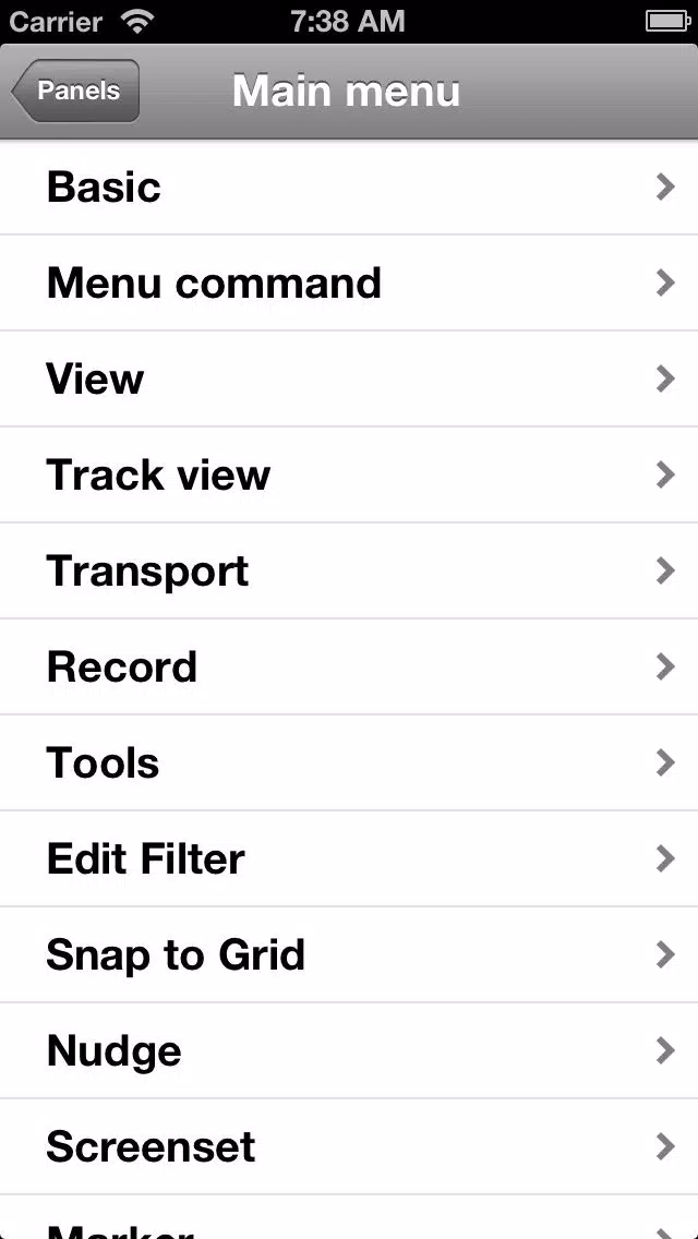 Capturas de tela do Shortcuts for Cakewalk Sonar