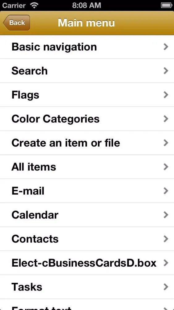 Capturas de tela do Shortcuts for Mac Outlook