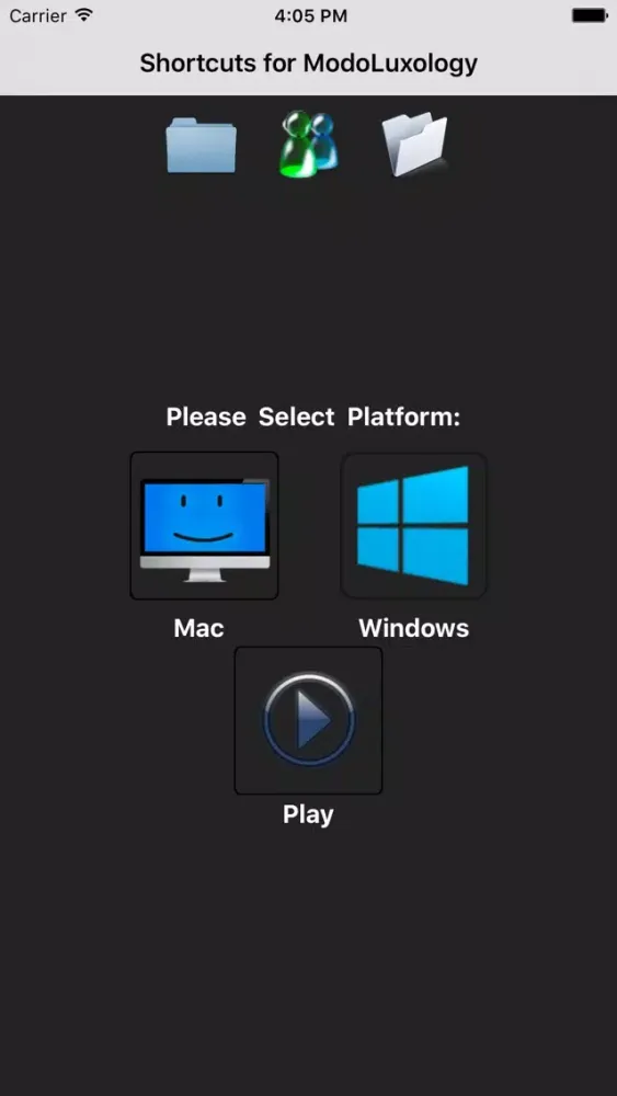 ภาพหน้าจอของ Shortcuts for ModoLuxology