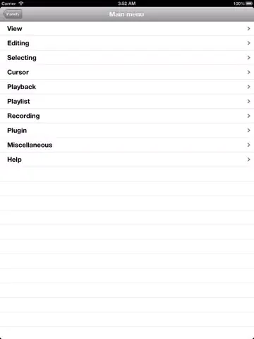 Shortcuts for Sony Sound Forge Pro iPad 应用截图