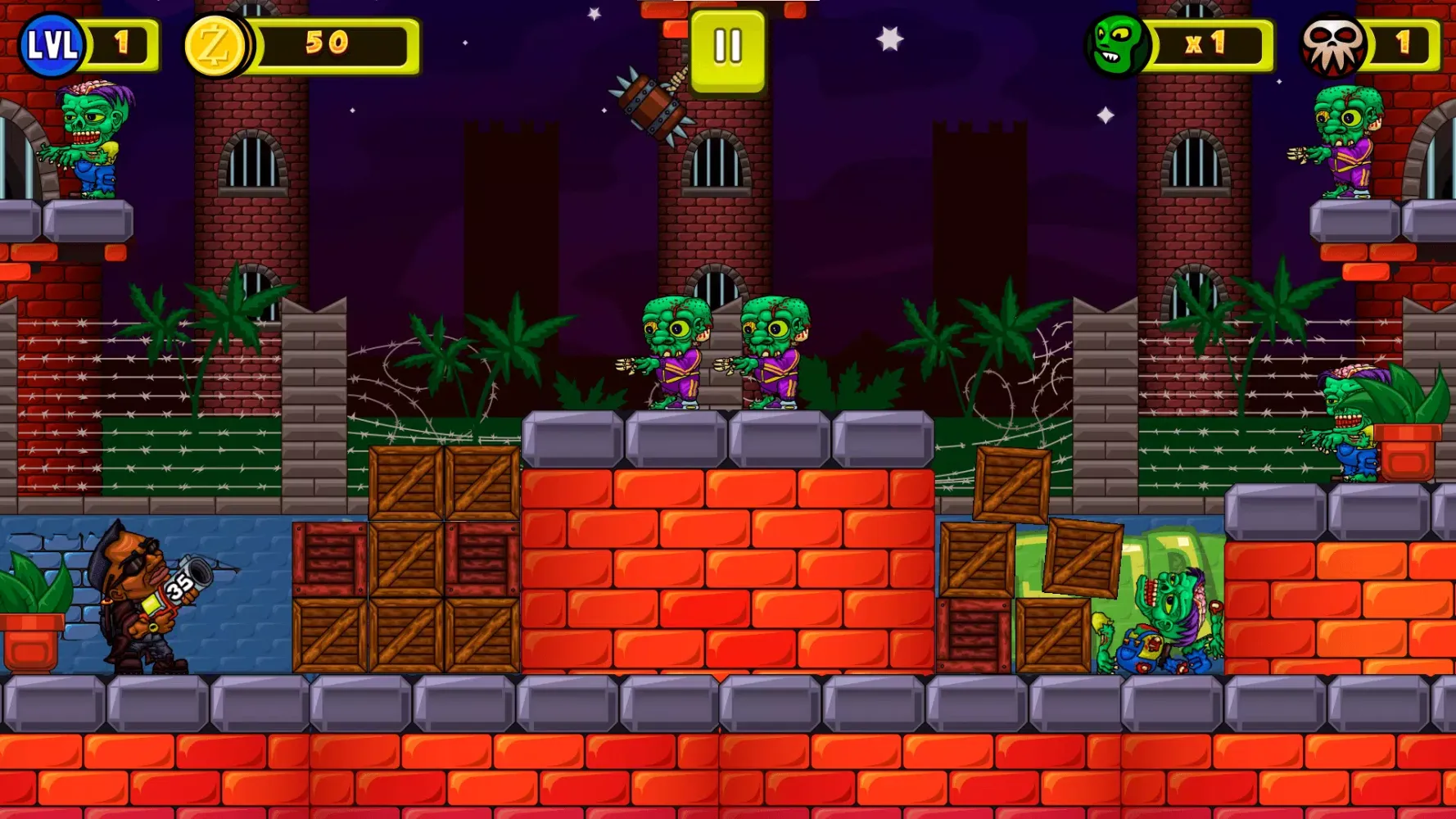 Capturas de tela do Destroy zombies