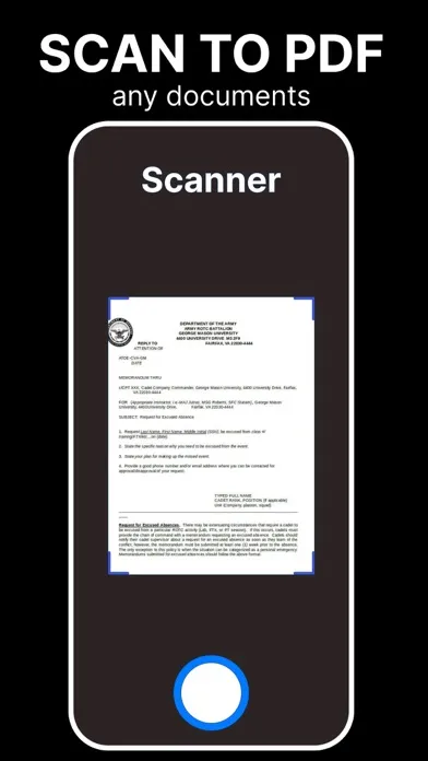 Scanner PDF Converter Document Screenshots