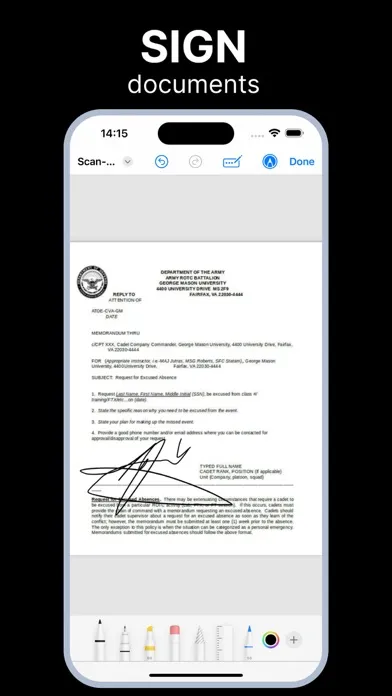 Scanner PDF Converter Document Screenshots