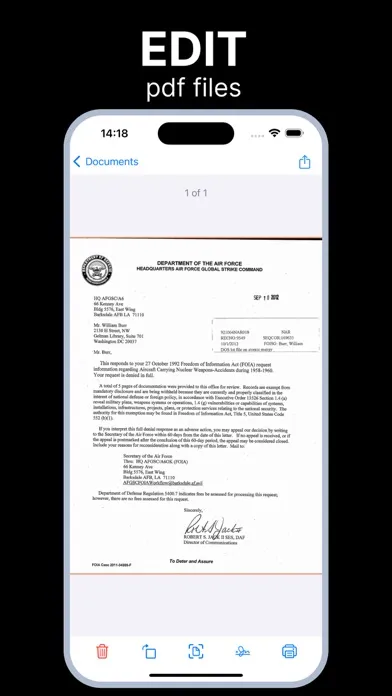 Scanner PDF Converter Document Screenshots