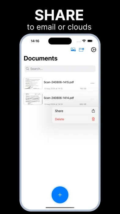 Scanner PDF Converter Document Screenshots