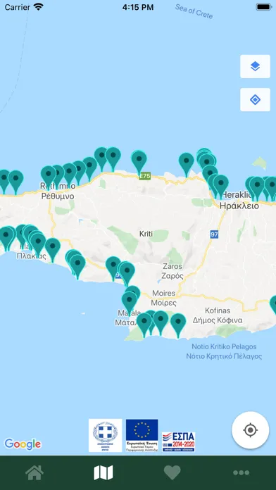 Tangkapan layar Bathing Waters in Crete
