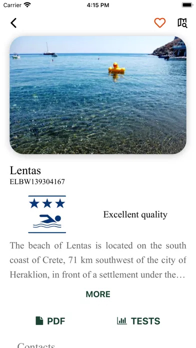 Tangkapan layar Bathing Waters in Crete