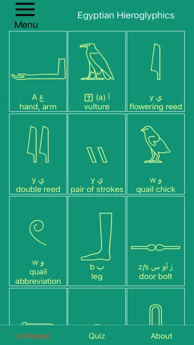 ภาพหน้าจอของ Nile Valley Hieroglyphs Prem