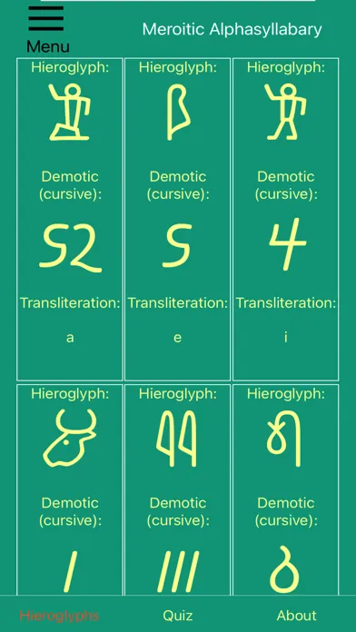 ภาพหน้าจอของ Nile Valley Hieroglyphs Prem