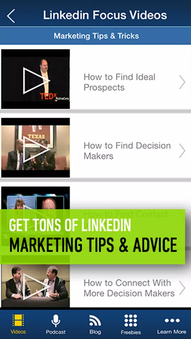 Social Media Training | LinkedIn Focus Screenshots