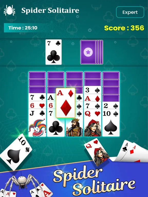Spider Solitaire - Freecell iPad  スクリーンショット