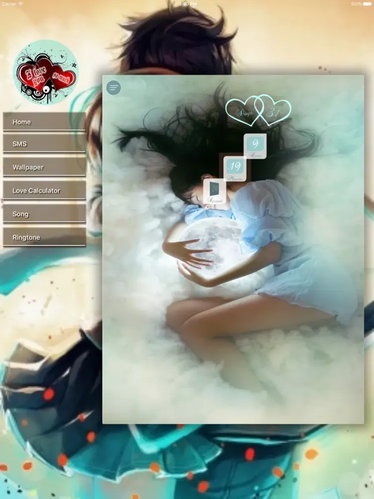 ภาพหน้าจอของ Hug Day 2017 - SMS,Songs,Wallpapers,love calculato iPad 