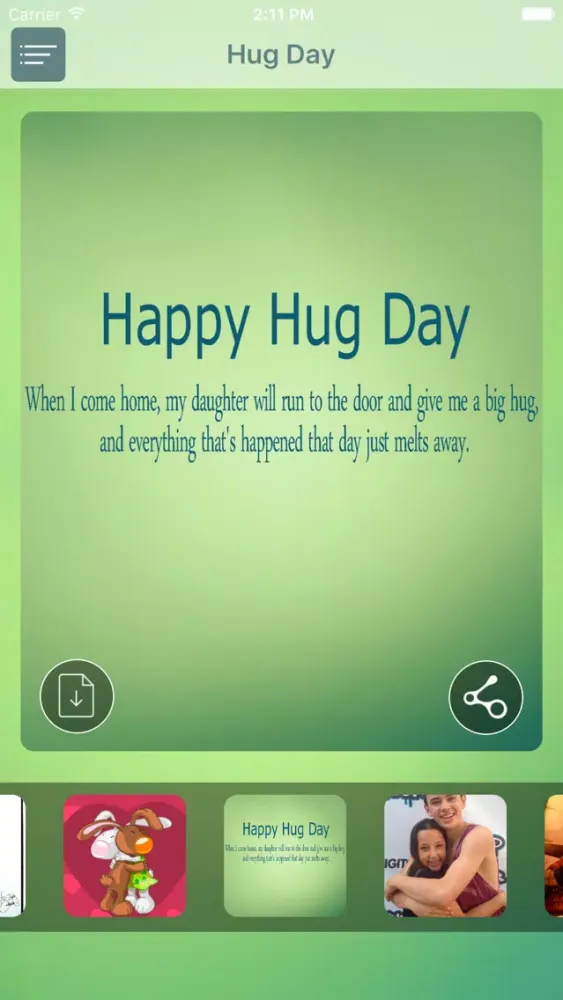ภาพหน้าจอของ Hug Day 2017 - SMS,Songs,Wallpapers,love calculato