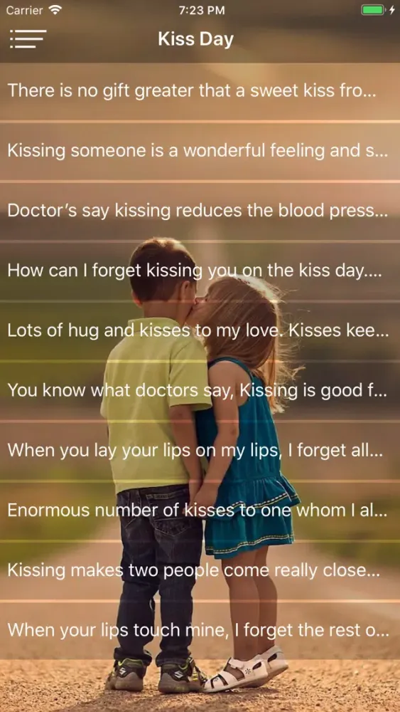Screenshot di Kiss Day 2020