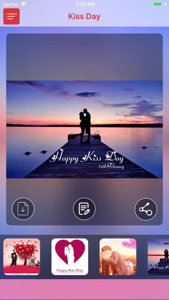 Screenshot di Kiss Day 2020