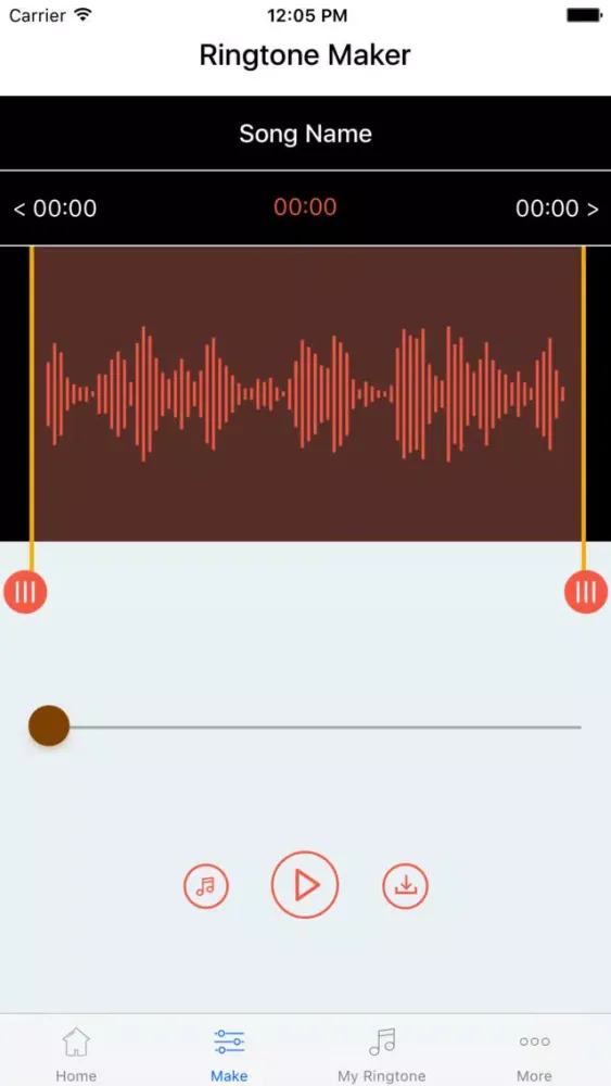 Capturas de tela do MP3 Cutter & Ringtone Maker for iPhone