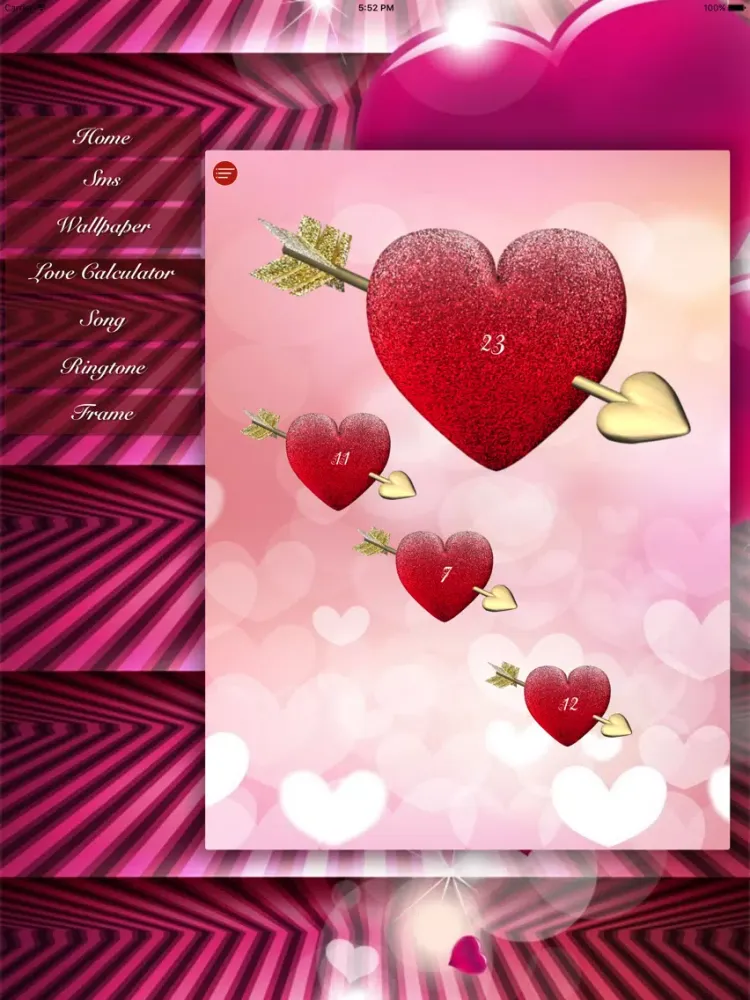 Valentine - For your loved one iPad  Screenshots