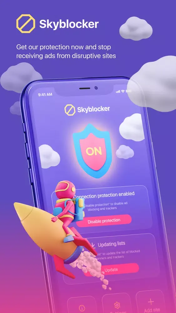 SkyBlocker: Protect & Adblock 스크린샷