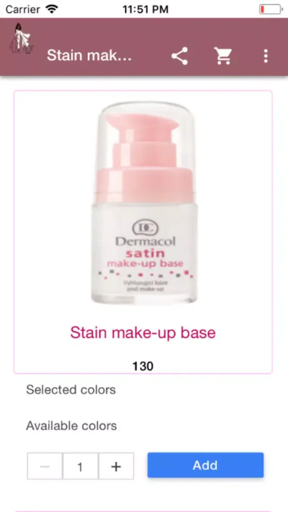Capturas de tela do For Her Cosmetics