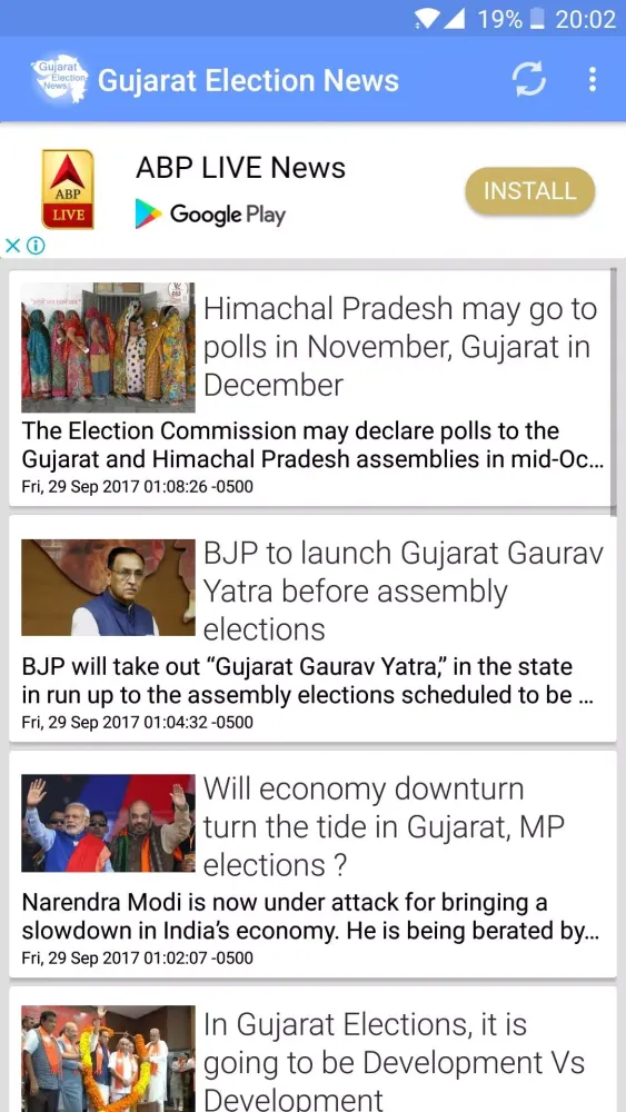 Gujarat Election News Screenshots