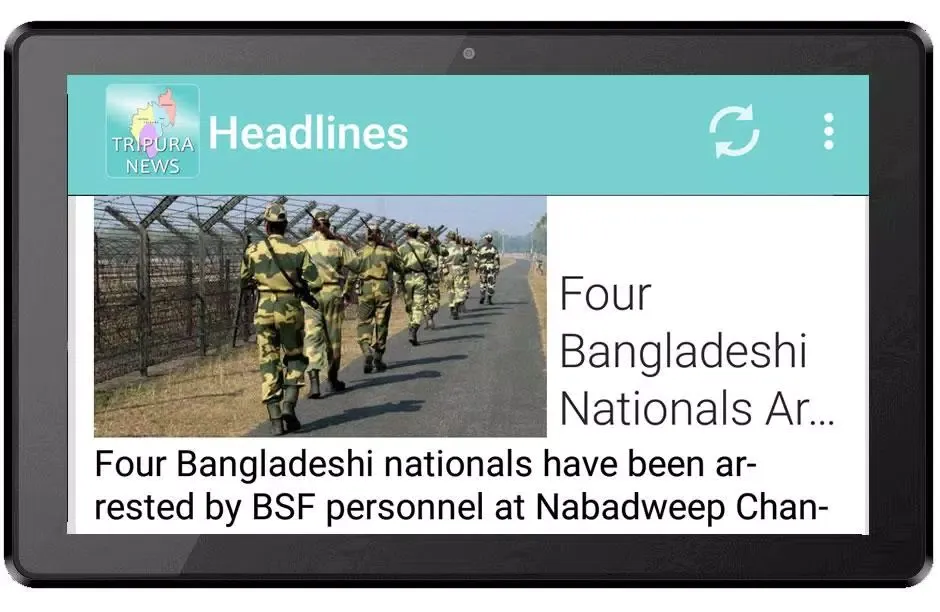 Capturas de pantalla de Tripura News