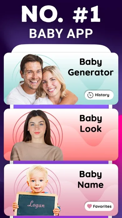 Ảnh chụp màn hình của AI Baby Generator - Maker Face