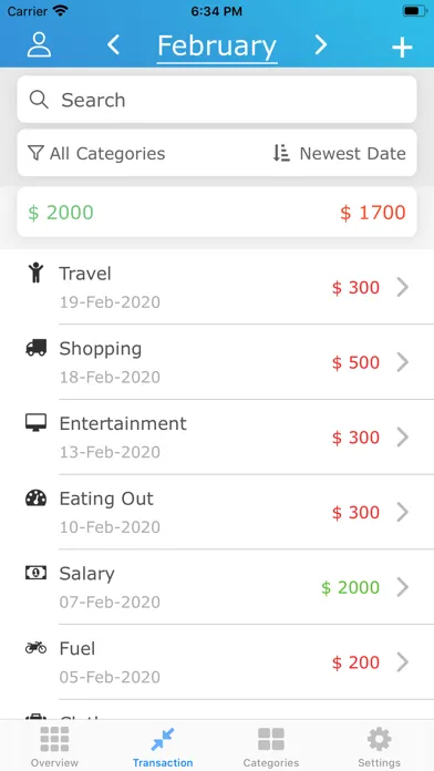 Budget App : Budget planner Screenshots