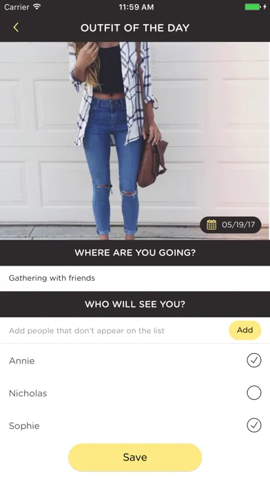Zrzuty ekranu DressUp: Style log of your daily wear