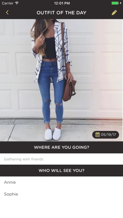 Zrzuty ekranu DressUp: Style log of your daily wear