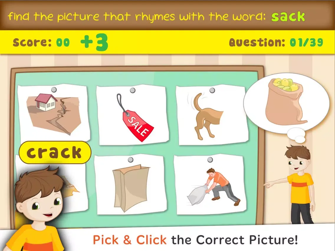 Bud's Rhyming Words - Kids learn word families, CVC, short & long vowel words iPad  Screenshots
