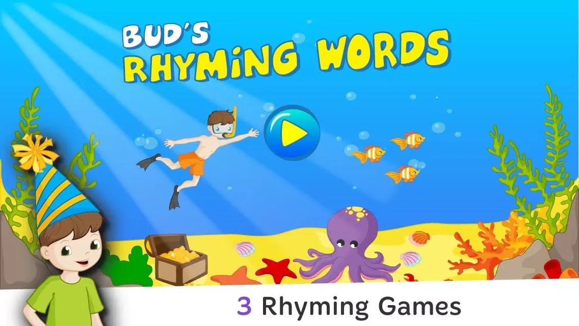 Bud's Rhyming Words - Kids learn word families, CVC, short & long vowel words Screenshots