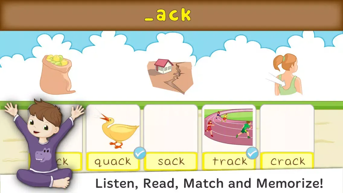 Bud's Rhyming Words - Kids learn word families, CVC, short & long vowel words Screenshots