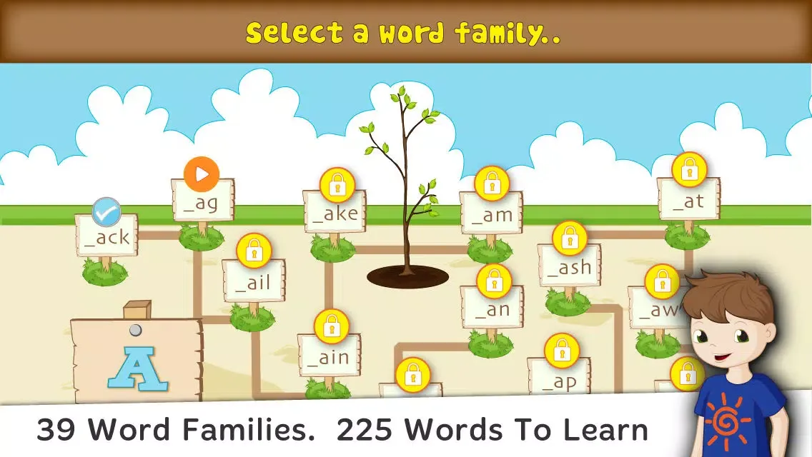 Bud's Rhyming Words - Kids learn word families, CVC, short & long vowel words Screenshots