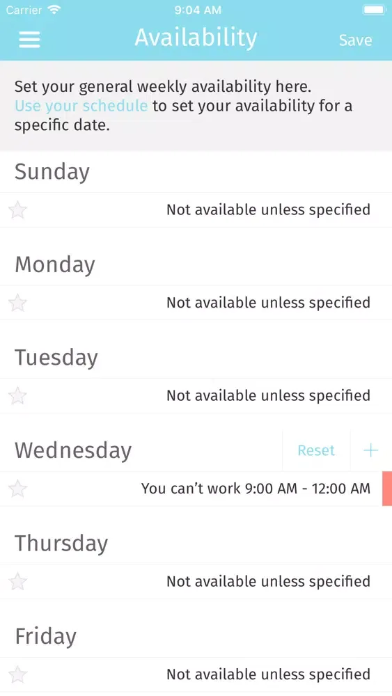 ภาพหน้าจอของ nimbus employee app