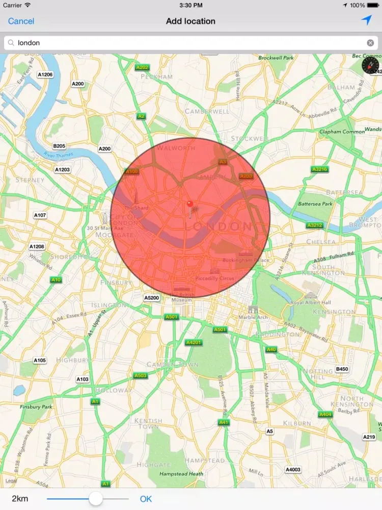 Capturas de tela do GPS Alarm - Geo-specific alarm clock iPad 
