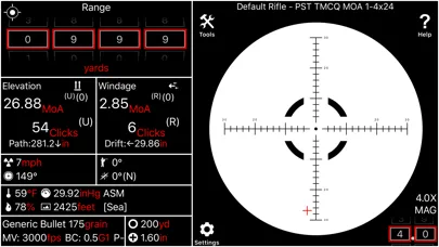 Ảnh chụp màn hình của Ballistics Pro