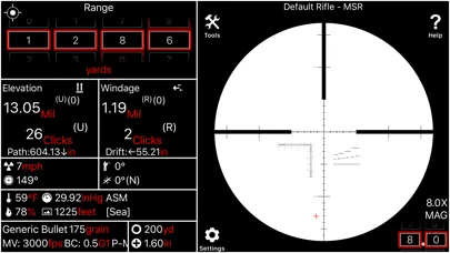 Ảnh chụp màn hình của Ballistics Pro