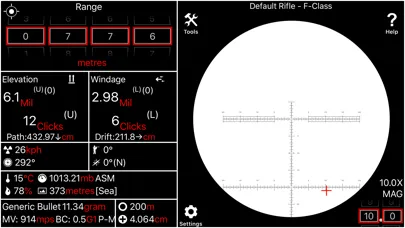 Ảnh chụp màn hình của Ballistics Pro