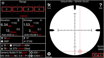 Ảnh chụp màn hình của Ballistics Pro
