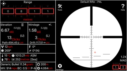 Ảnh chụp màn hình của Ballistics Pro