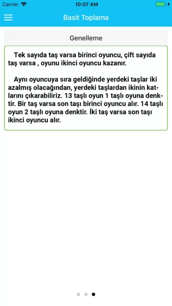 Captures d'écran de Nim Oyunları