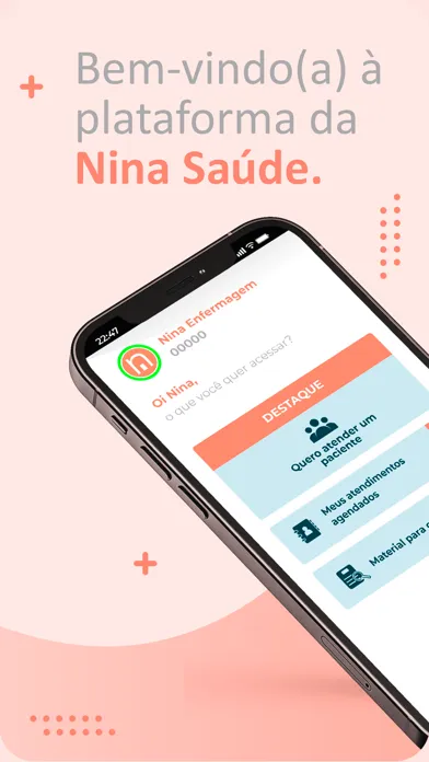 Zrzuty ekranu Nina Saúde - Enfermagem