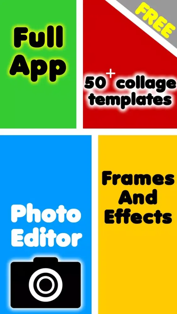Instant photo Collage creator and montage maker - Create awesome collages with free full image editor app Ekran Görüntüleri