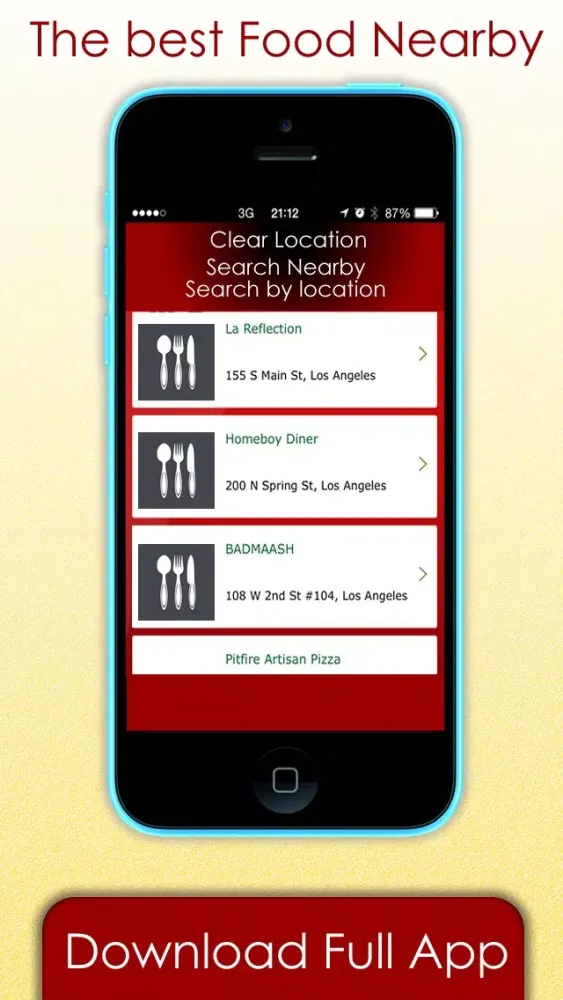 Zrzuty ekranu Food Restaurants & Bars finder - Find where to eat at my current location and more
