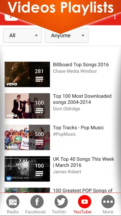 Free music hits player . Listen to online live internet radio stations and DJ playlists of the top 100 music hits from all genres 스크린샷