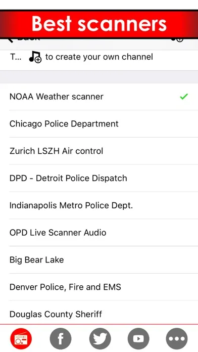 Tangkapan layar Police live radio scanners - Listen to the best police scanner feeds from all over the world