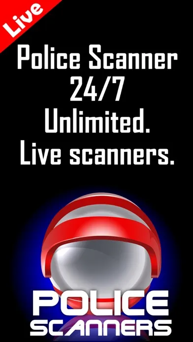 Tangkapan layar Police live radio scanners - Listen to the best police scanner feeds from all over the world