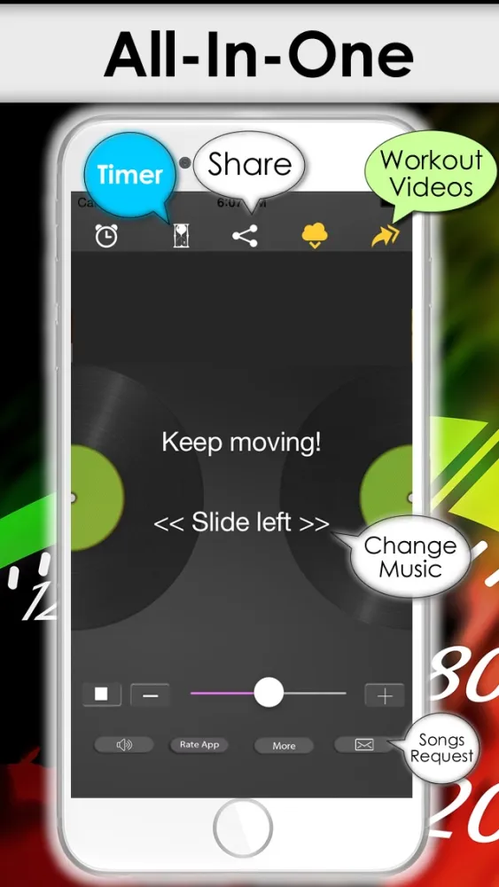 Mp3 Workout music - The perfect aerobic exercise & practice radio stations app سکرین شاٹس