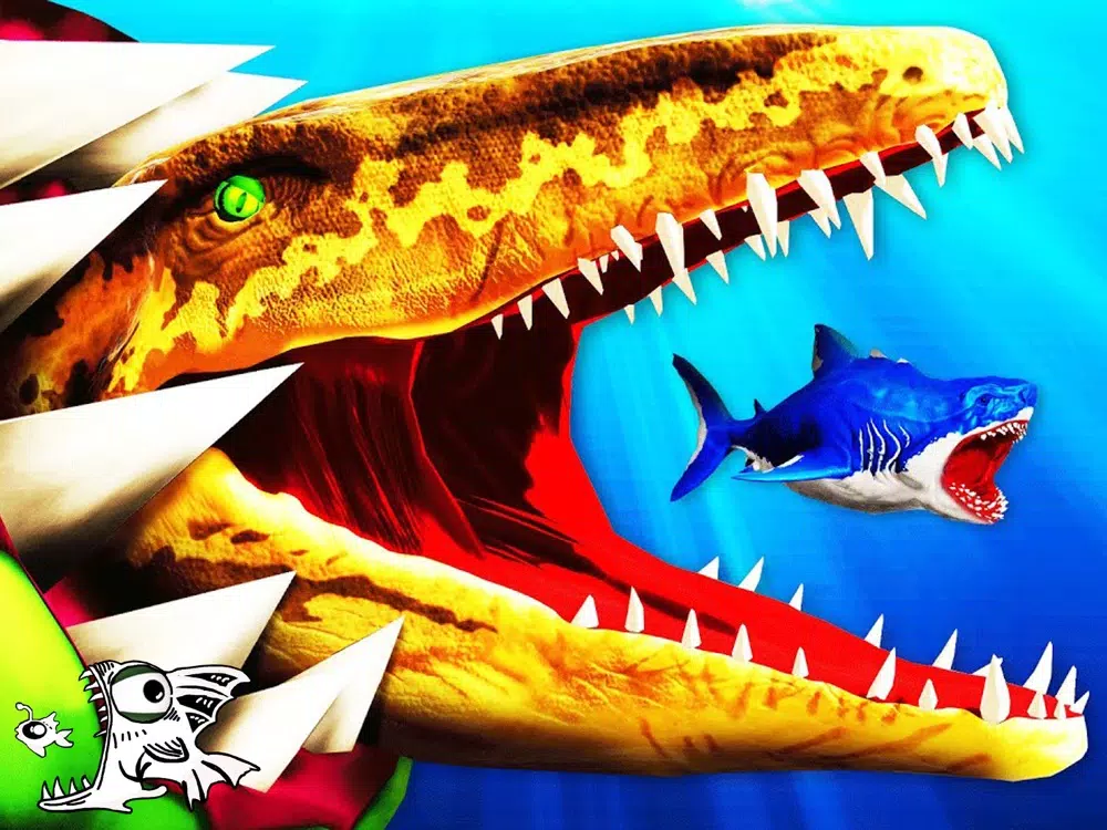 FISH 3D GROWING AND EATING iPad  Screenshots