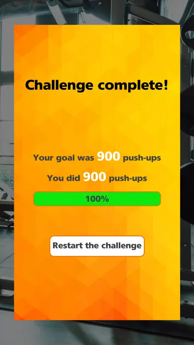 Zrzuty ekranu 900 Push-ups Challenge
